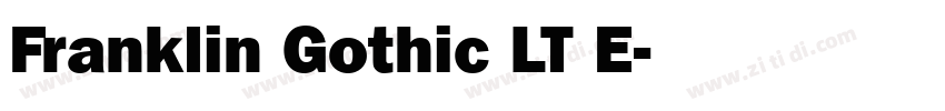 Franklin Gothic LT E字体转换